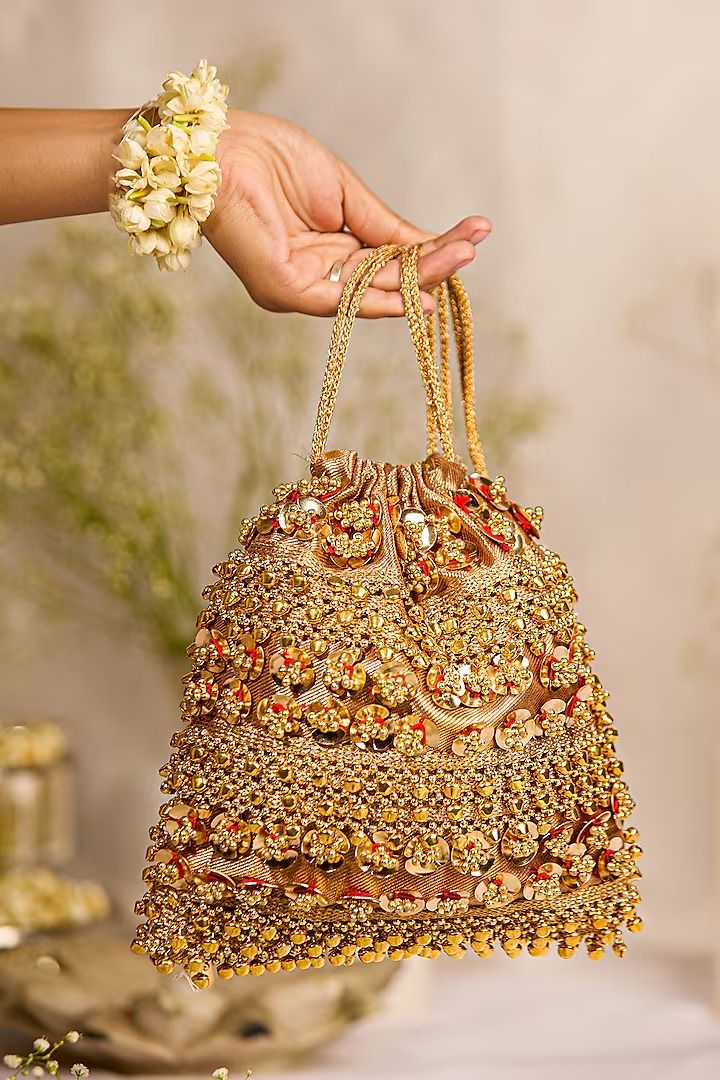 Zari Embroidered Potli Bag